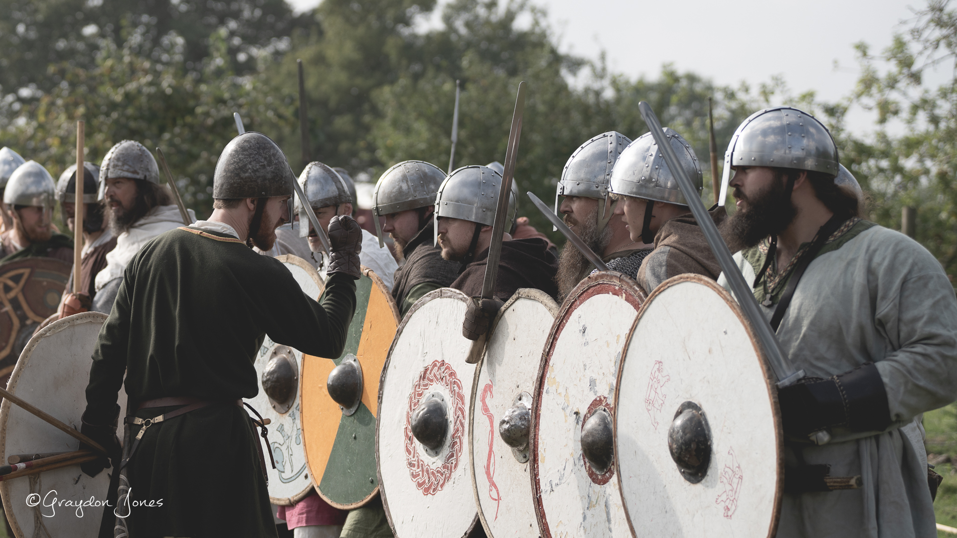 Hero Image, a combat image from a viking show